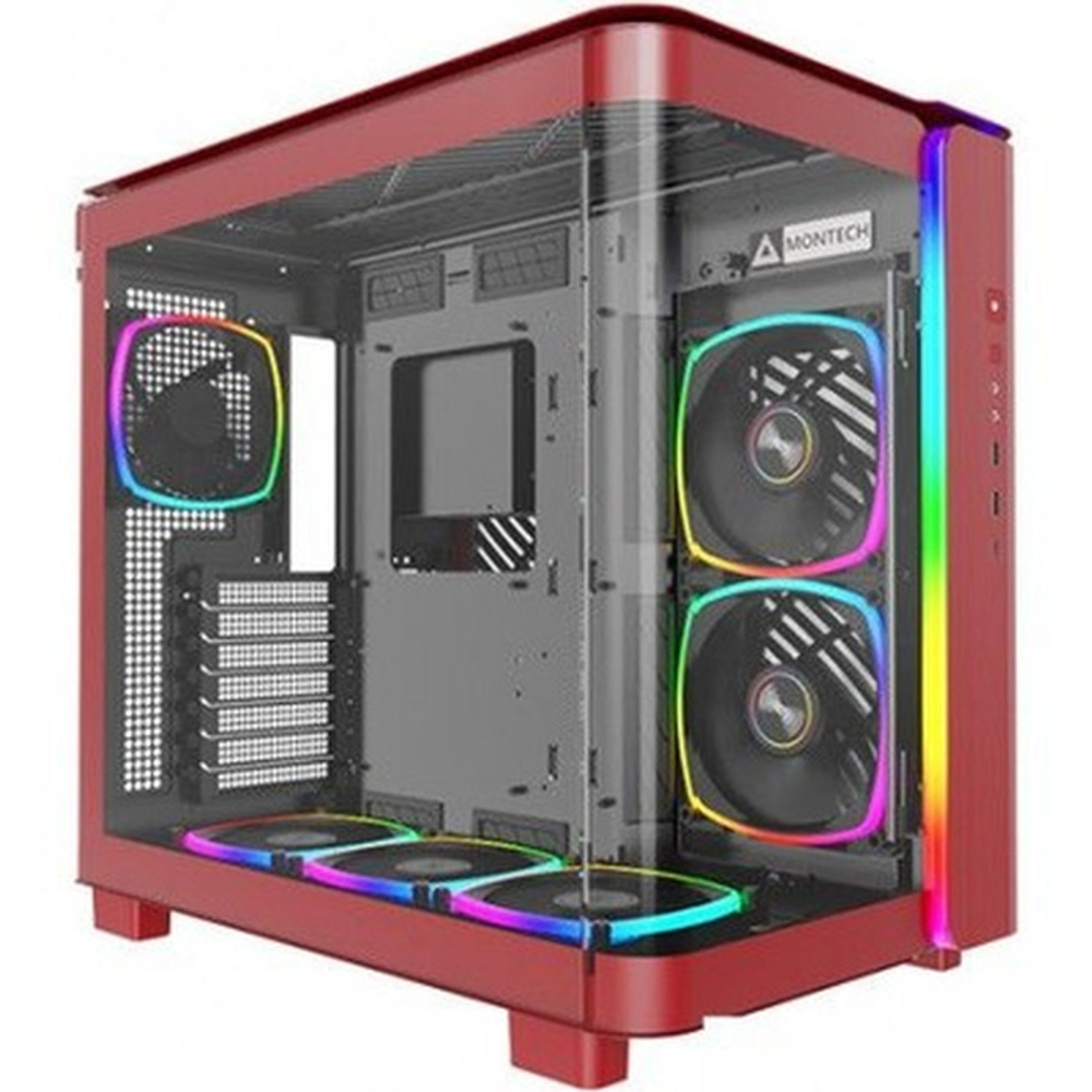 Корпус Midi-Tower Montech KING 95 PRO, ARGB, ATX, красный (MNT-K95P-R)