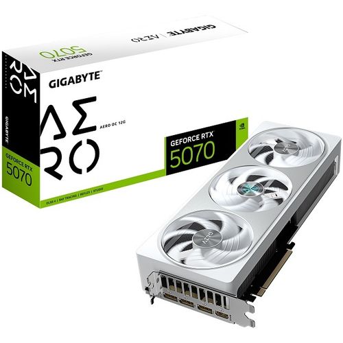 Видеокарта GIGABYTE GeForce RTX 5070 AERO OC 12GB (GV-N5070AERO OC-12GD)