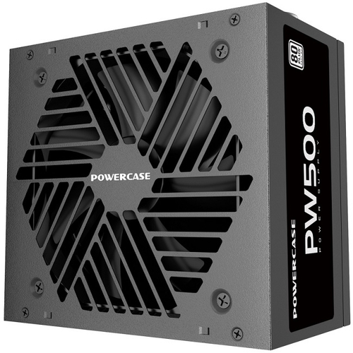 Блок питания PowerCase 500W PW500 Black, 120 мм, 80 PLUS Standard (PS-500W-DC)
