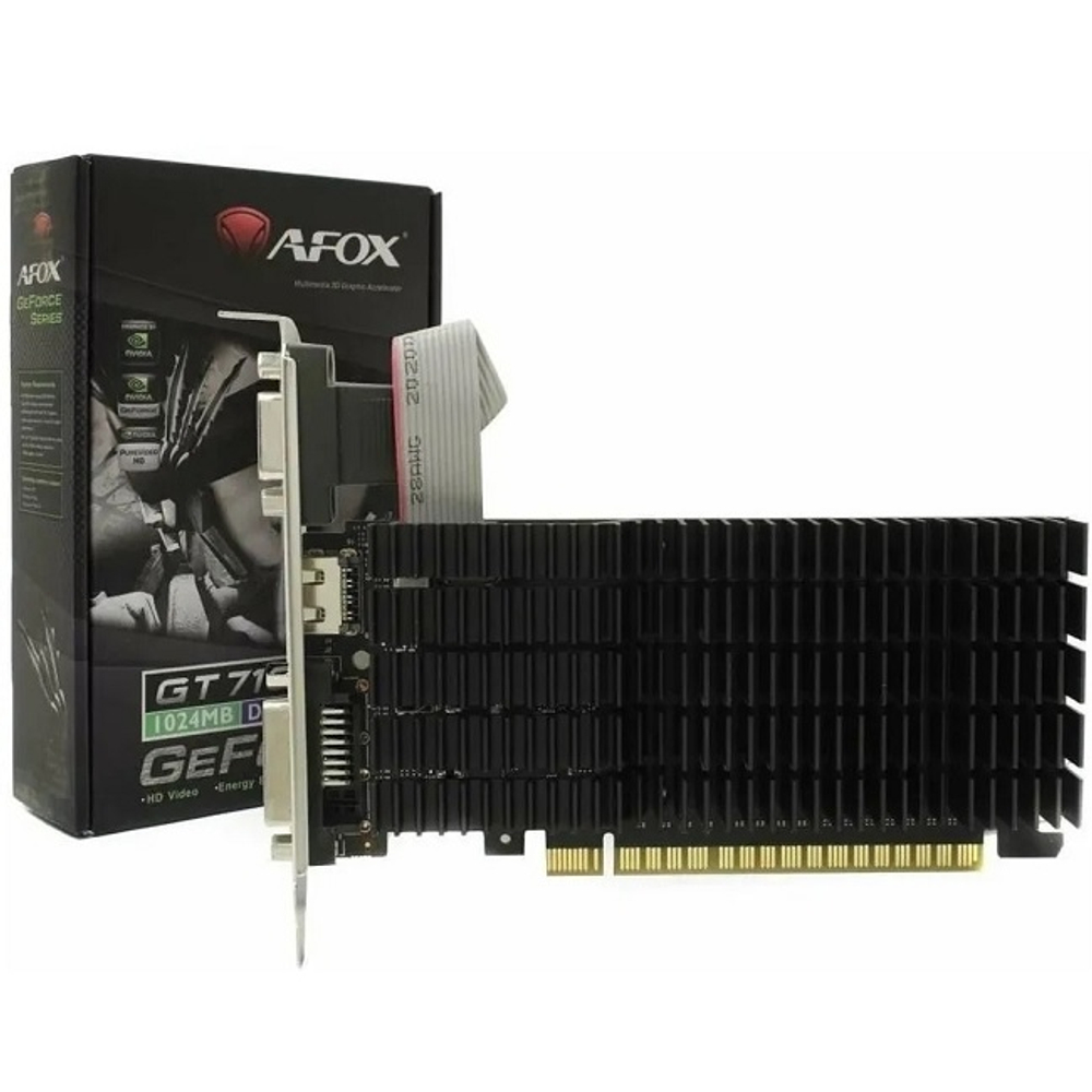 Видеокарта AFOX GeForce GT 710 Silent 1GB DDR3 (AF710-1024D3L5)