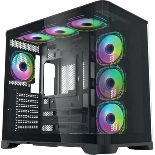 Корпус Midi-Tower Forza Seaview Curved TG ARGB Black (FZ-G42B)