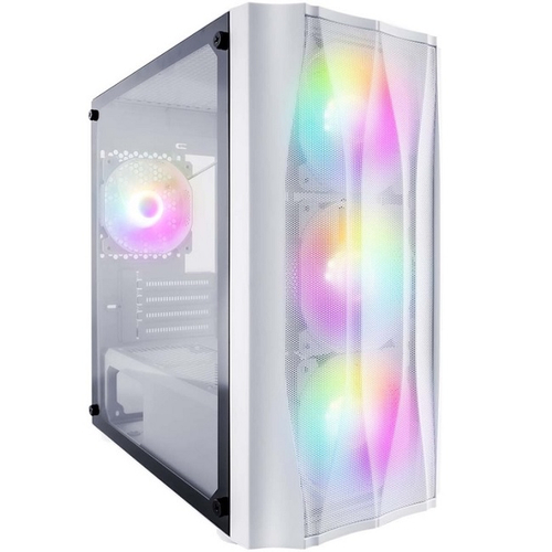 Корпус Mini-Tower 1STPLAYER FIREBASE X3-M, RGB, Micro-ATX, белый (X3-M-WH-4F1-W)