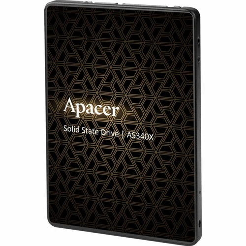 Жесткий диск SSD 2.5" 480Gb Apacer AS340X PANTHER, 550/520MBs, 80000 IPOS, 3D TLC, SATA-III (AP480GAS340XC-1)
