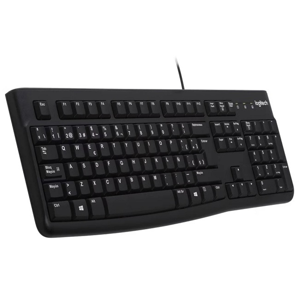 Клавиатура Logitech Desktop K120 USB, влагозащитная, черная (920-002583)