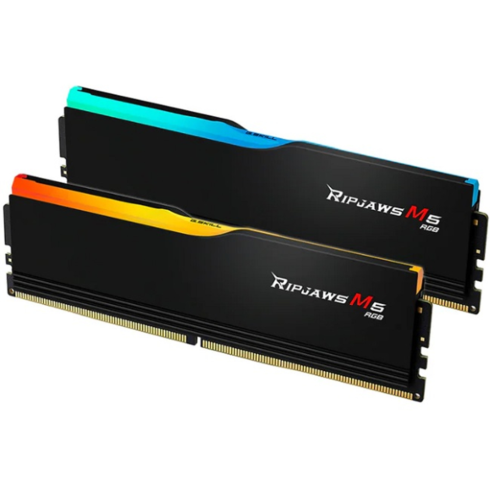 Модуль памяти DIMM DDR5 64Gb, 6000Mhz, 2x32Gb, G.Skill Ripjaws M5 NEO RGB Black (F5-6000J3040G32GX2-RM5NRK)