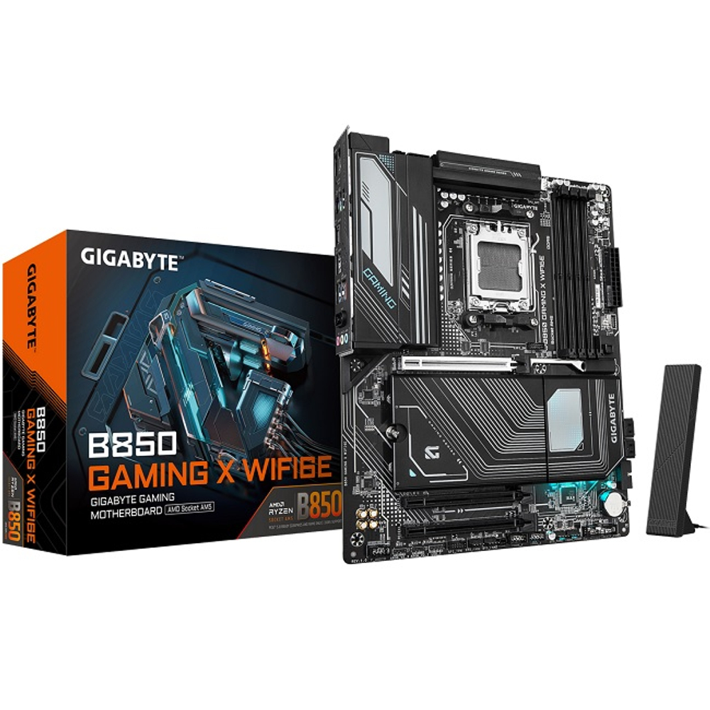Материнская плата GIGABYTE B850 GAMING X WIFI6E (AM5/AMD B850/4xDDR5/3xPCI-Ex16/3xM.2/SB7.1/Wi-Fi/BT/GLAN/DP/HDMI/ATX)