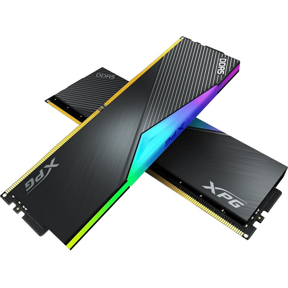 Модуль памяти DIMM DDR5 32Gb, 6400Mhz, 2x16Gb, ADATA XPG Lancer RGB Black (AX5U6400C3216G-DCLARBK)