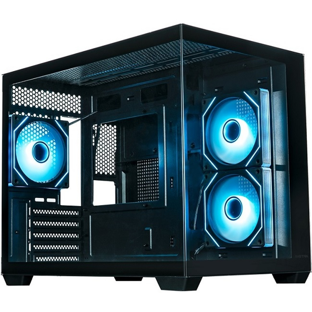 Корпус Mini-Tower XASTRA QW500M 3ARGB-C10-UC ARGB, Micro-ATX, Black (QW500M-3FM12A-C10-UC)