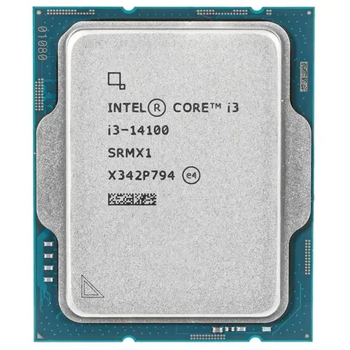 Процессор Intel Core i3-14100 Raptor Lake, 3500MHz, LGA1700, L3 12Mb, OEM (CM8071505092206)