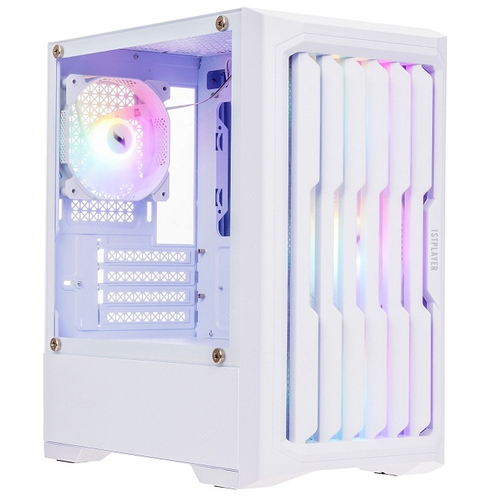 Корпус Mini-Tower 1STPLAYER BULLET HUNTER H2, Micro-ATX, белый (H2-WH-4F1-W)