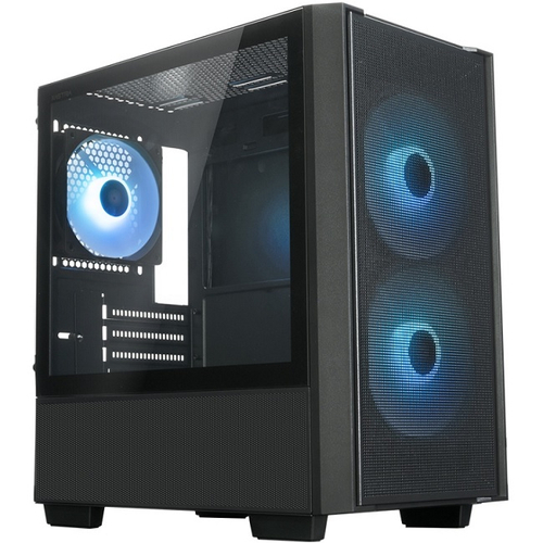 Корпус Mini-Tower XASTRA A400M 3ARGB-C6 TG, Micro-ATX, Black (A400M-2FC14A-1FC12A-C6)