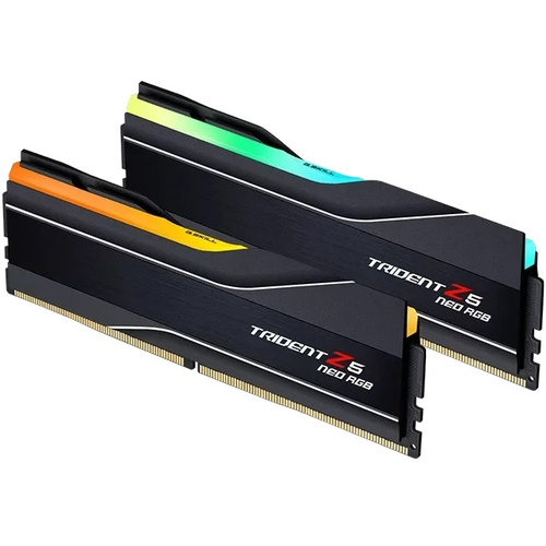 Модуль памяти DIMM DDR5 128Gb, 6000Mhz, 2x64Gb, G.Skill Trident Z5 Neo RGB Black (F5-6000J3644D64GX2-TZ5NR)