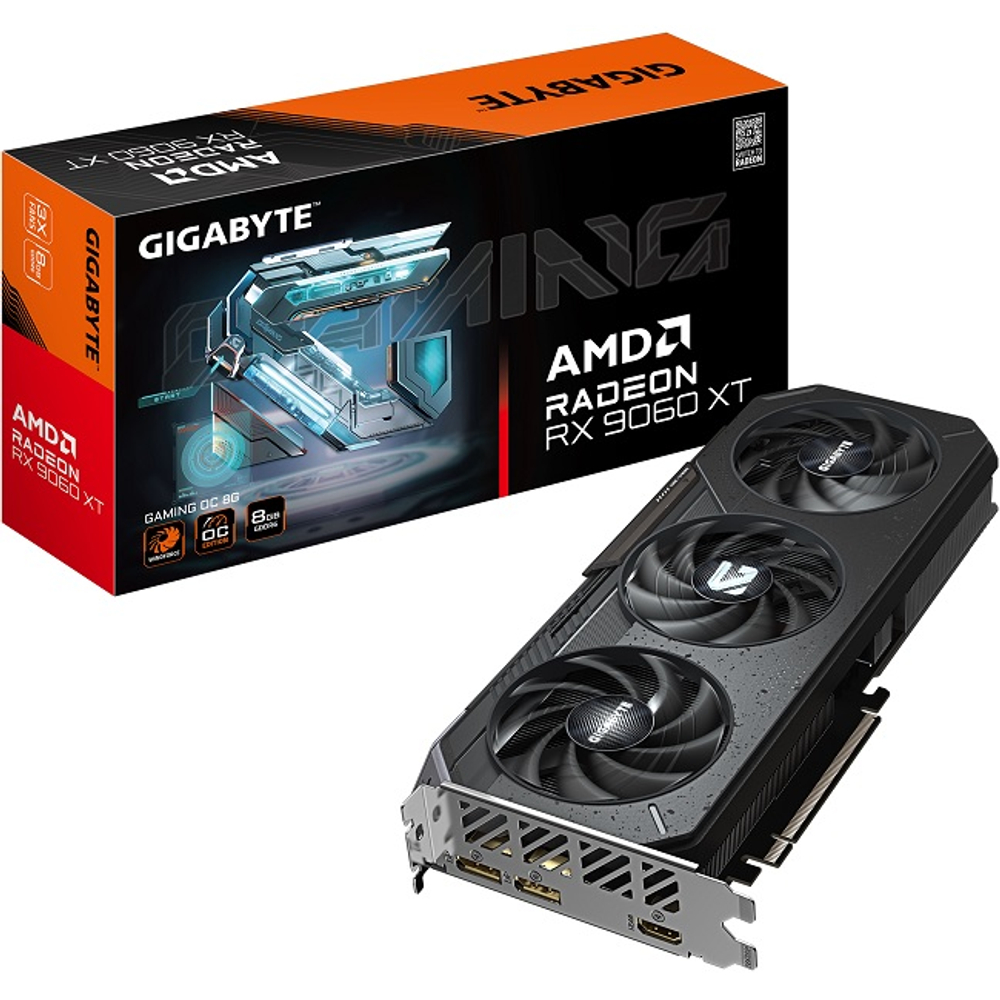 Видеокарта GIGABYTE Radeon RX 9060 XT GAMING OC 8GB (GV-R9060XTGAMING OC-8GD)