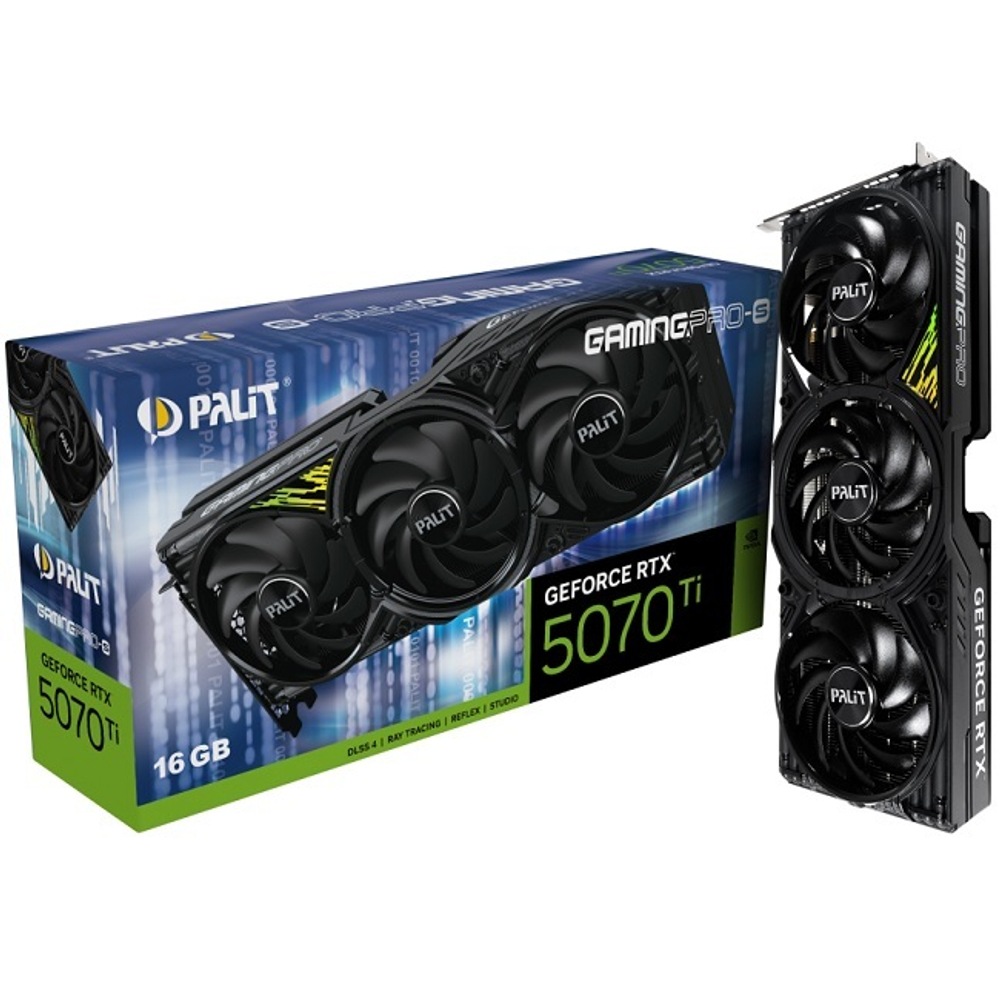 Видеокарта Palit GeForce RTX 5070 Ti GamingPro-S 16GB (NE7507T019T2-GB2031U)