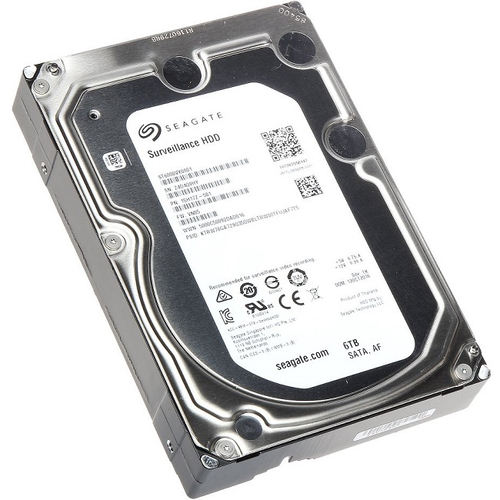 Жесткий диск HDD 6.0Tb Seagate, SATA-III, 128Mb, 5400rpm, Surveillance HDD (ST6000VX0001)