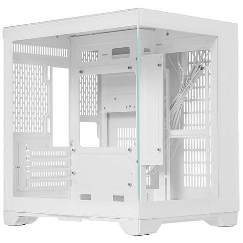 Корпус Mini-Tower 1STPLAYER MEGAVIEW MV5-TP ARGB, Micro-ATX, белый (MV5-TP-WH)