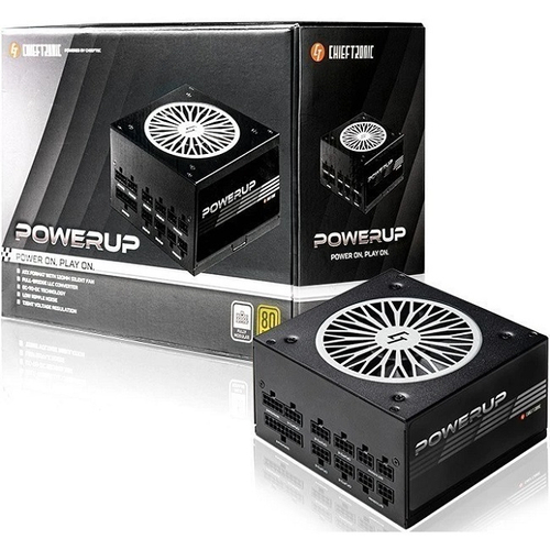 Блок питания Chieftec 850W PowerUp, модульный, 16 Pin PCIe 5.0, 80 PLUS Gold (GPX-850FC)