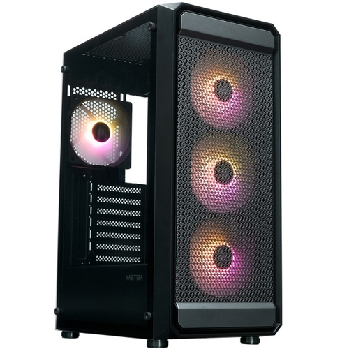 Корпус Midi-Tower XASTRA A403 4ARGB TG, черный (A403-4FC12A)