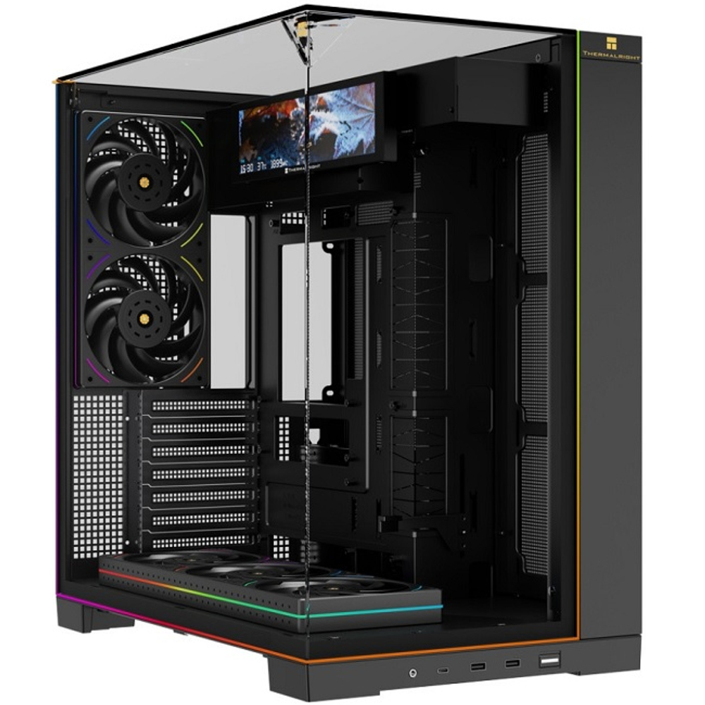 Корпус Midi-Tower Thermalright TR-A70 Vision FanUB TG, черный (TRA70VFUBB)
