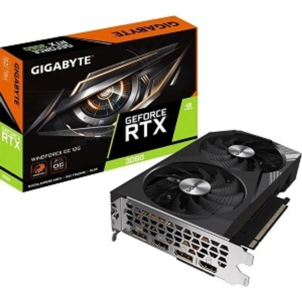 Видеокарта GIGABYTE GeForce RTX 3060 WINDFORCE OC 12GB rev. 2.0 (GV-N3060WF2OC-12GD 2.0)