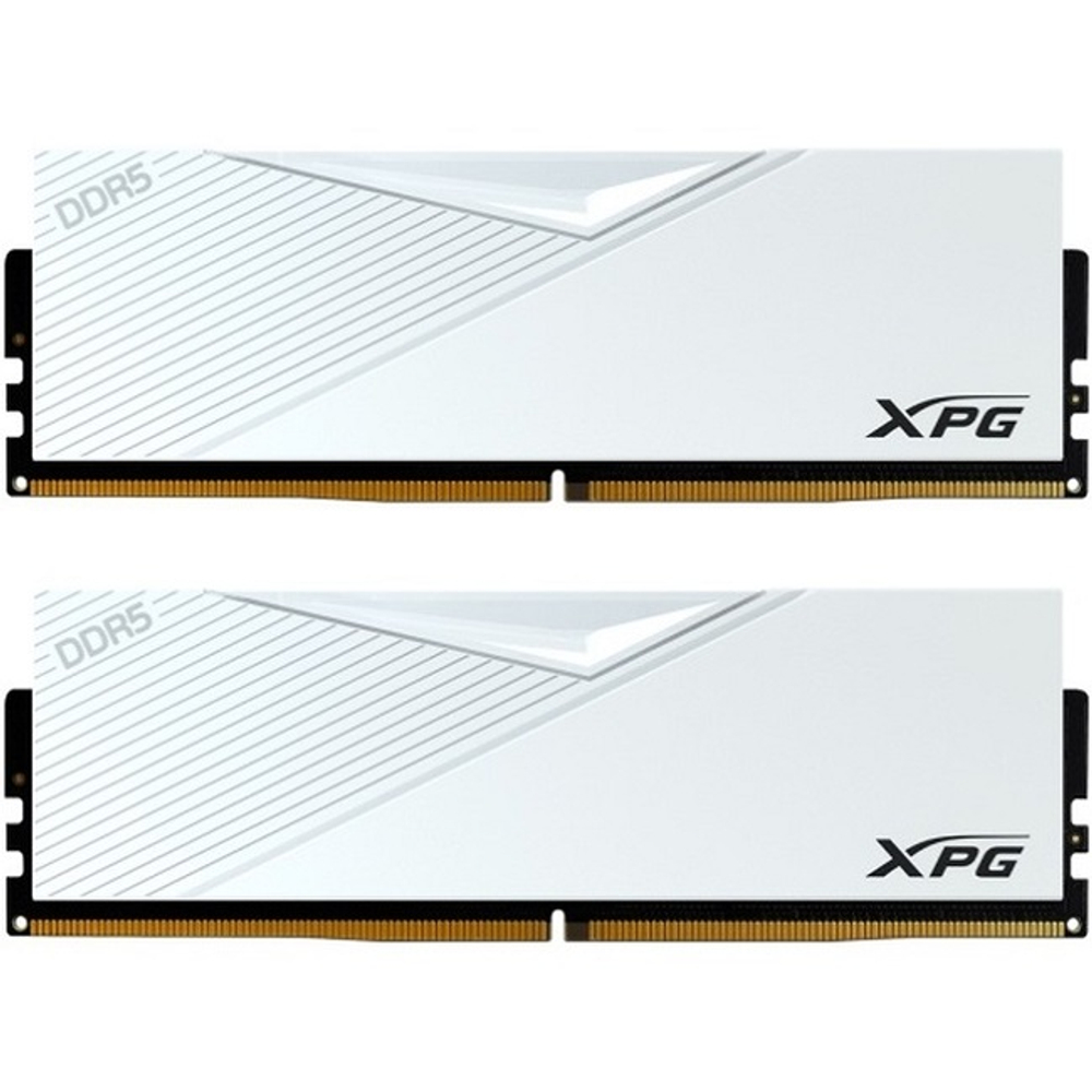 Модуль памяти DIMM DDR5 64Gb, 6400Mhz, 2x32Gb, ADATA XPG Lancer White (AX5U6400C3232G-DCLAWH)