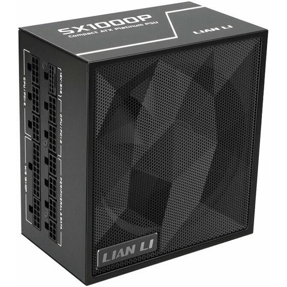 Блок питания Lian Li 1000W SX1000P Black, модульный, 16 Pin PCIe 5.1, 80 PLUS Platinum (G9P.SX1000P.B000.RU)