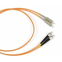 Патч-корд оптический Hyperline FC-50-ST-LC-PC-2M, LSZH, разъемы LC/ST