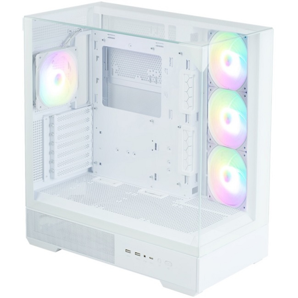 Корпус Midi-Tower Zalman P40 Prism Plus, ARGB, белый (P40 Prism Plus White)