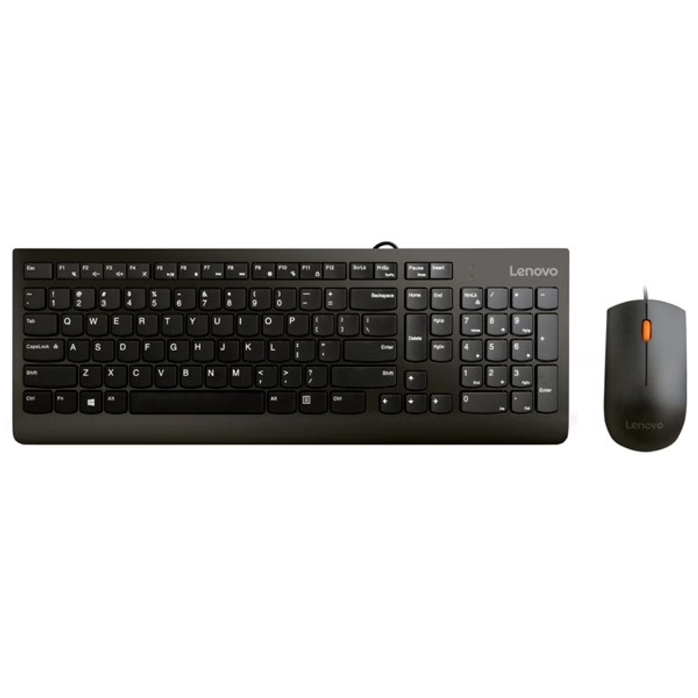 Клавиатура + Мышь Lenovo 300 Wired Combo Black USB (GX30M39635)