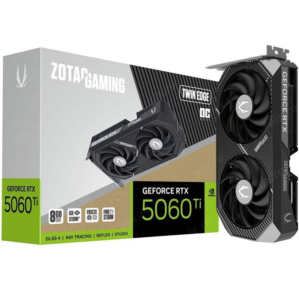 Видеокарта Zotac GeForce RTX 5060 Ti TWIN EDGE 8GB (ZT-B50610H-10M)