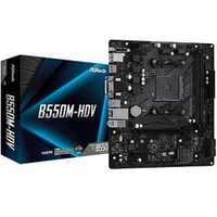 Материнская плата ASRock B550M-HDV (Socket AM4/AMD B550/2xDDR4/1xPCI-Ex16/1xPCI-Ex1/M.2/SB7.1/GLAN/D-SUB/DVI/HDMI/mATX)