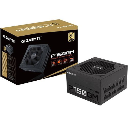 Блок питания GigaByte 750W, модульный, 120 mm, 80 PLUS Gold (GP-P750GM)