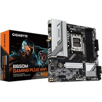 Материнская плата GIGABYTE B650M GAMING PLUS WIFI (AM5/AMD B650/4xDDR5/PCI-Ex16/2xM.2/SB/GLAN/Wi-Fi/BT/2xDP/HDMI/mATX)