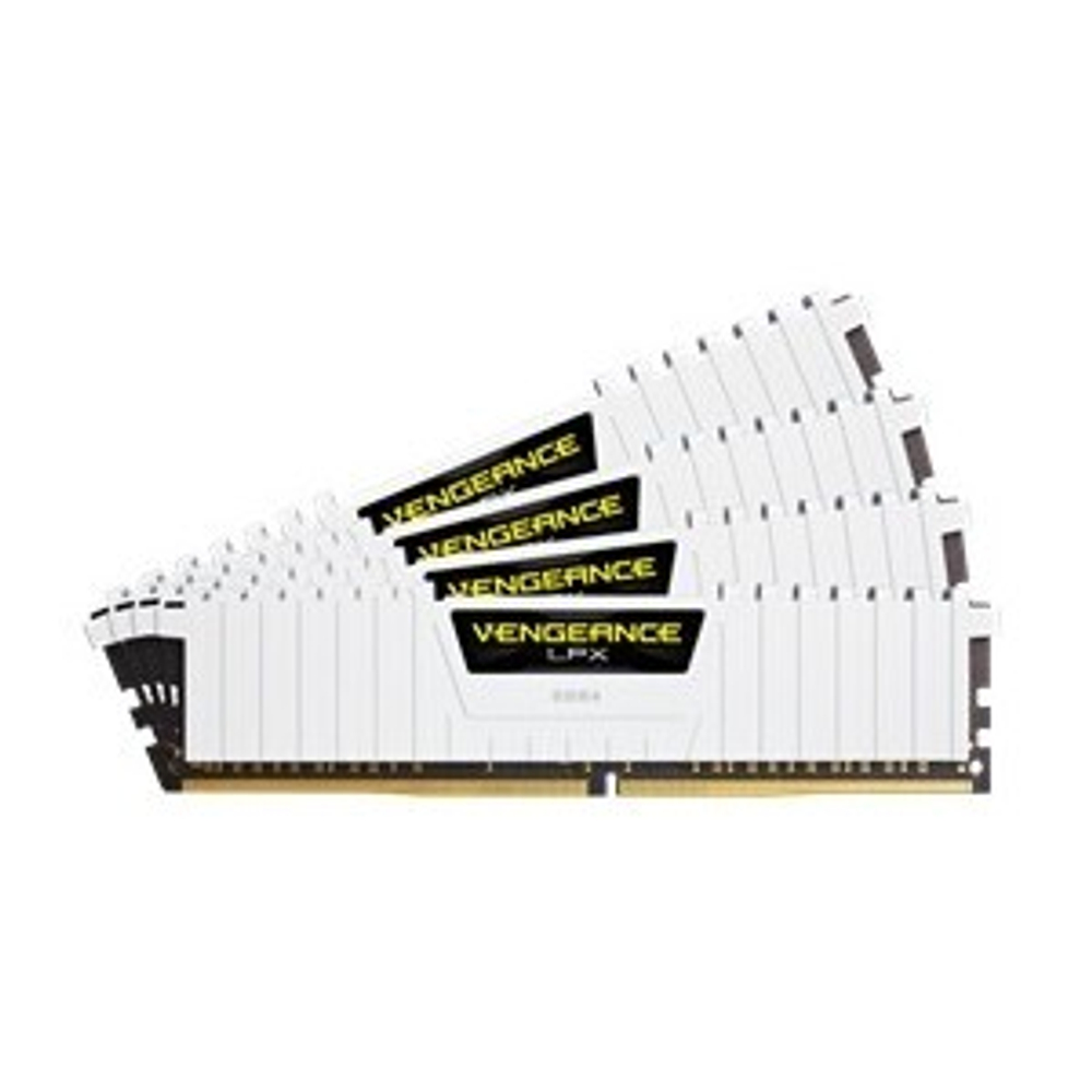 Модуль памяти DIMM DDR4 32Gb, 3200Mhz, 4х8GB, Corsair Vengeance LPX White (CMK32GX4M4B3200C16W)