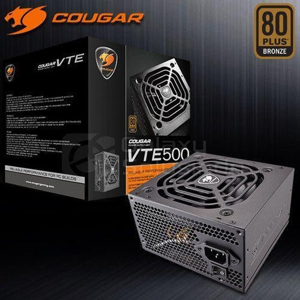 Блок питания COUGAR 500W VTE500, 120 мм, 80 PLUS Bronze (CGR BS-500)
