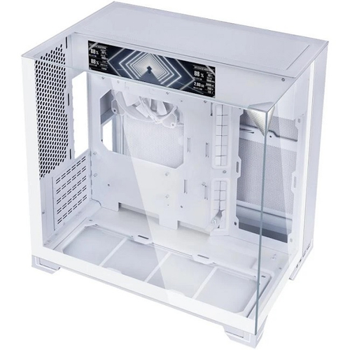 Корпус Mini-Tower Lian Li O11 Vision-M Digital, LCD, Micro-ATX, белый (G99.O11VMDW.R0)