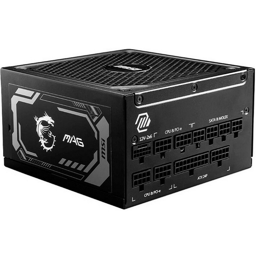 Блок питания MSI 1000W MAG A1000GL PCIE5 Black, модульный, PCIe Gen 5.0, 80 PLUS Gold (306-7ZP9B11-CE0)