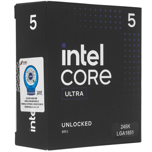 Процессор Intel Core Ultra 5-245K, Arrow Lake-S, LGA1851, 14C/14T, 4.2-5.2GHz, L3 24M, 125W, BOX (BXC80768245K)