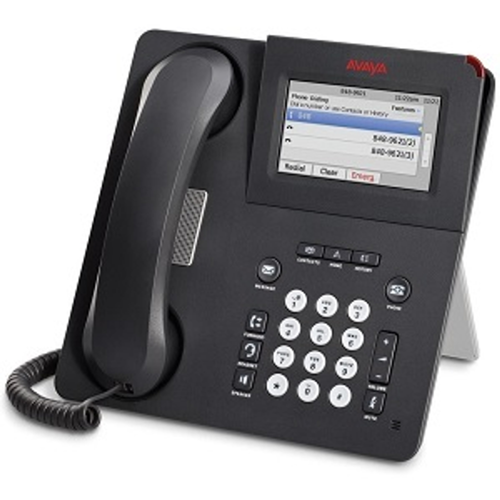 VoIP-телефон Avaya 9621G, сенсорный экран, 12 линий, USB, LAN, WAN, черный
