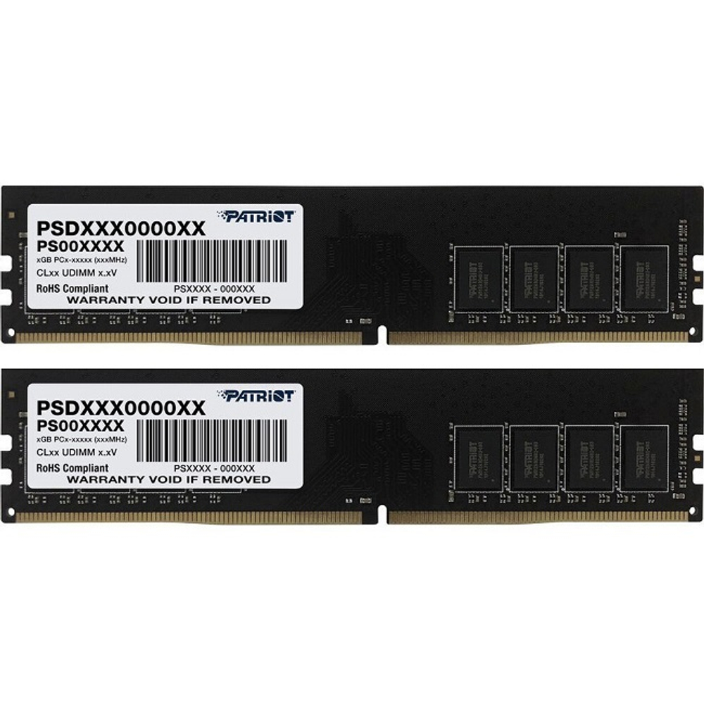 Модуль памяти DIMM DDR4 32Gb, 3200Mhz, 2х16GB Patriot Memory SL Premium (PSD432G3200K)