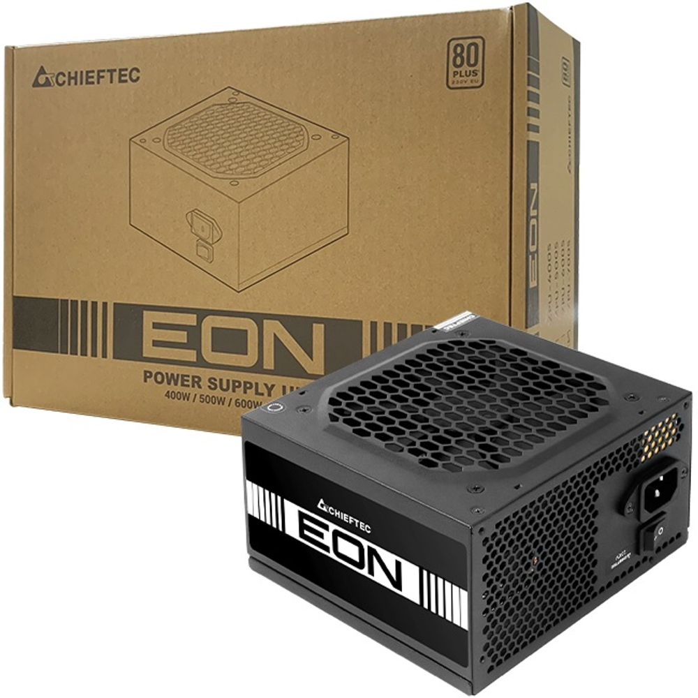 Блок питания Chieftec 600W EON, 120 мм, 80 PLUS Standard (ZPU-600S)