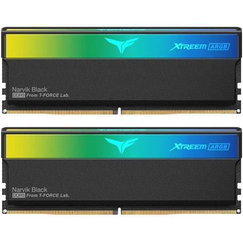 Модуль памяти DIMM DDR5 32Gb, 6400Mhz, 2x16Gb, Team Group T-FORCE Xtreem ARGB Black (FF9D532G6400HC32ADC01)