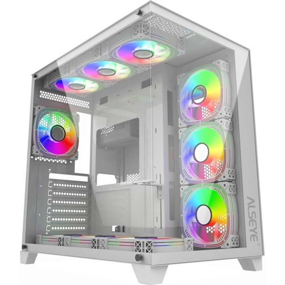 Корпус Midi-Tower ALSEYE Paladin-W TG, 4xARGB, Black (Paladin-W (4 fans))