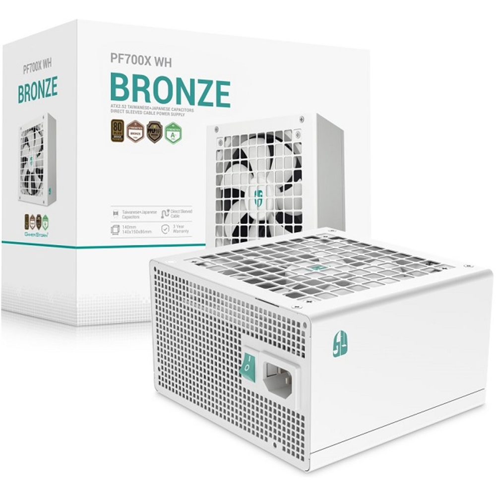 Блок питания DeepCool 700W GAMERSTORM PF700X WH White (120 мм, 80 PLUS Bronze)