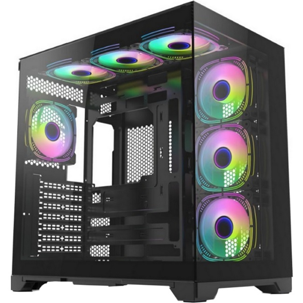 Корпус Midi-Tower Forza Seaview TG ARGB, ATX, черный (FZ-G42A)