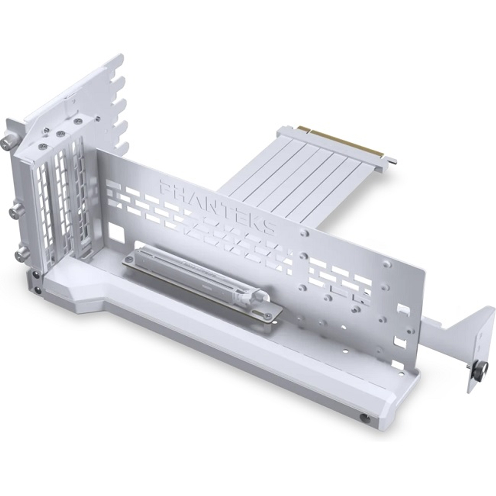 Крепление PHANTEKS Flat Line для установки GPU, райзер-кабелем 220мм Gen.5.0, ARGB, белый (PH-PGPUKT5.0_DWT01)