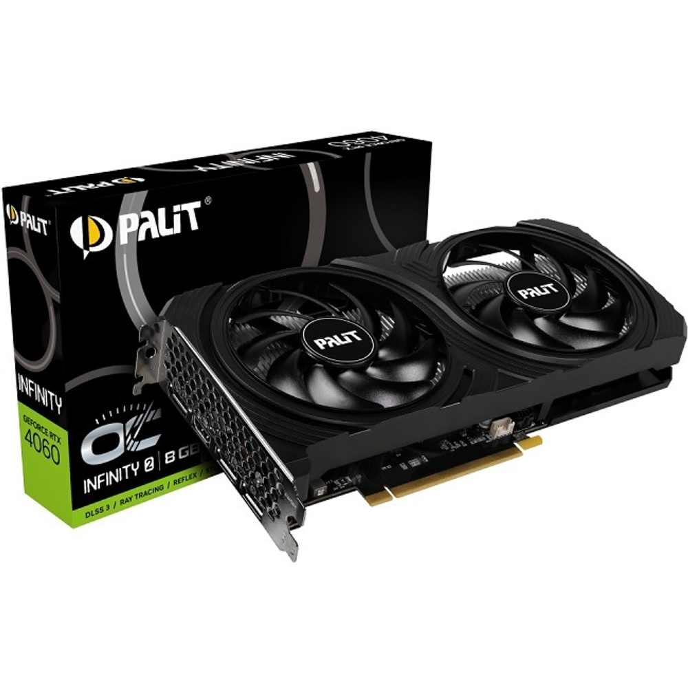 Видеокарта Palit GeForce RTX 4060 Infinity 2 OC 8GB (NE64060S19P1-1070L)