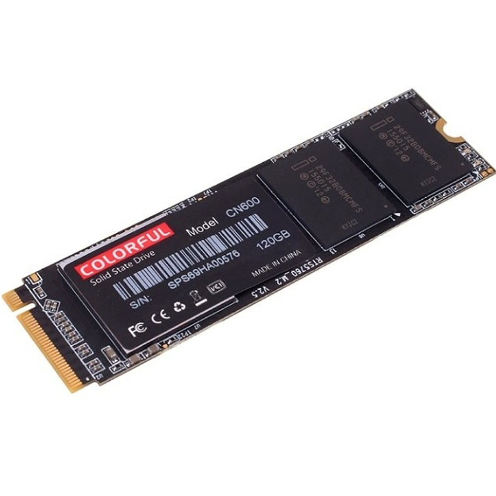 Жесткий диск SSD M.2 256Gb Colorful CN600, 1600/900MBs, 180000 IOPS, QLC 3D NAND, 2280, PCI-E3.0 x4 (CN600)