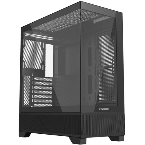 Корпус Midi-Tower PowerCase LUMINOUS TG, USB3.0, ATX, Black (CLB-L0)