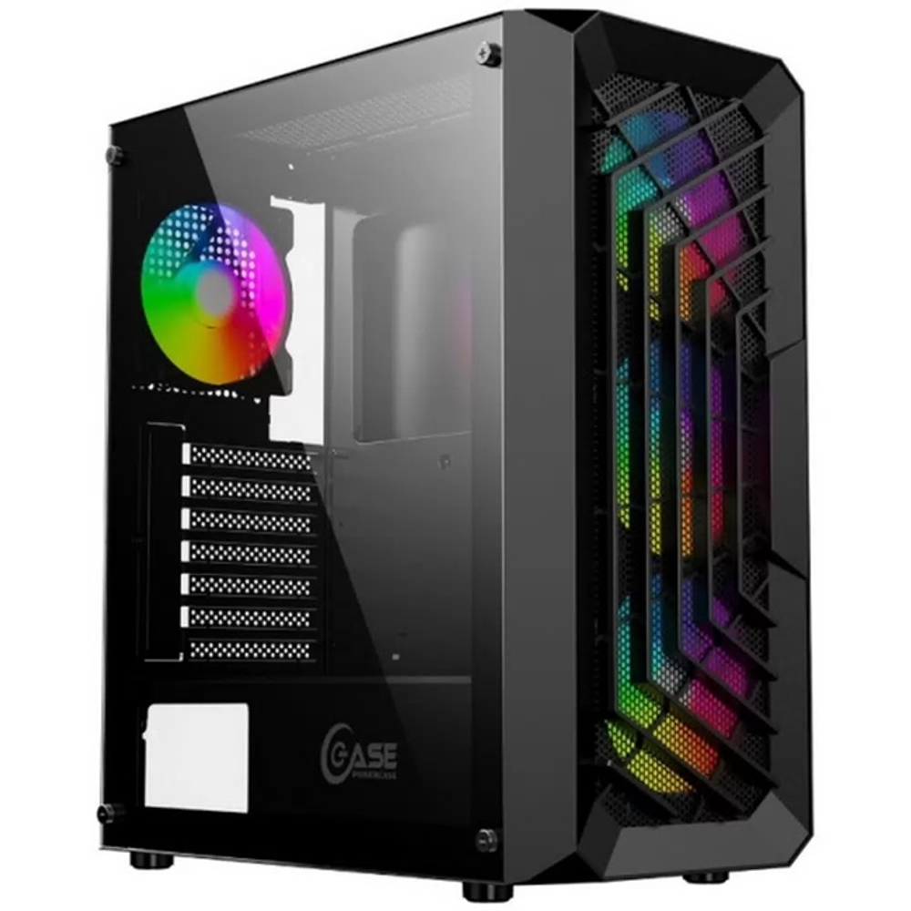 Корпус Midi-Tower PowerСase Mistral C4B ARGB, Black (CMICB-L4)